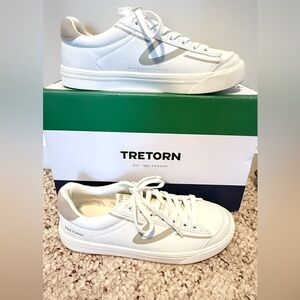 Tretorn White Leather Sneakers-Sz 6.5